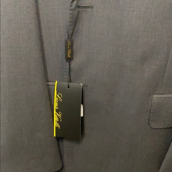 Lious Vittello Super 130s men’s gray suit 44R - Picture 3 of 10